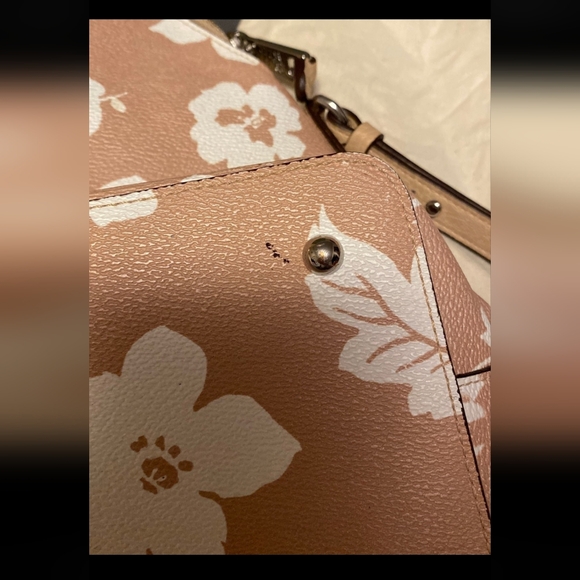 Lauren Ralph Lauren Floral Beige Handbag - Picture 4 of 4